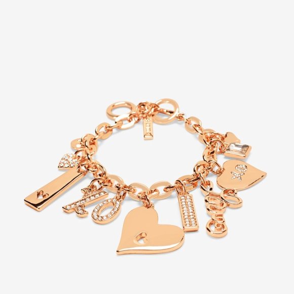 White House Black Market Jewelry - White House Black Market Rose Gold Charm Bracelet